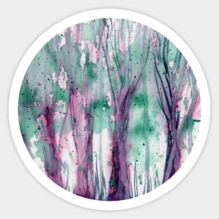 Enchanted forest (circle) Sticker